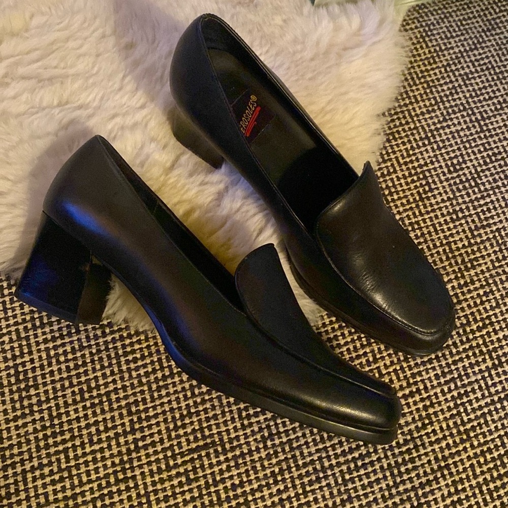 Chunky loafer heels